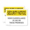 Signmission Video Surveillance On Premises OSHA Security Notice Sign, Plastic, 14in W x 10in L, 2PK OS-2PACK-SN-P-1014-L-11659 - alternate 1